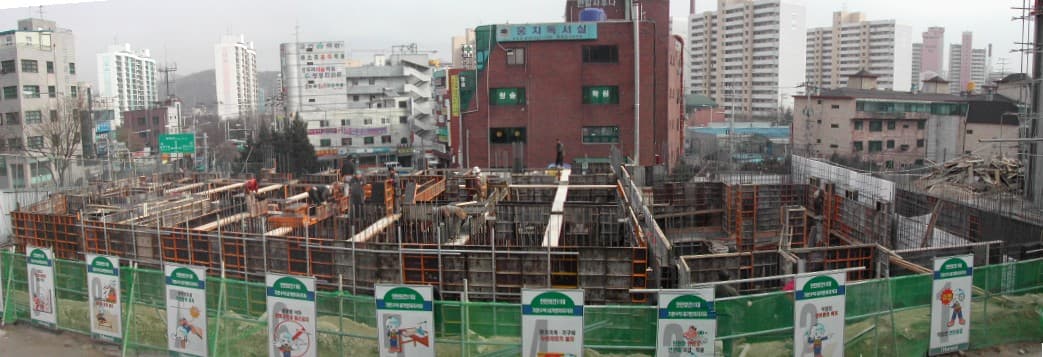031205  1층골조공사중2 파노라마 - 1