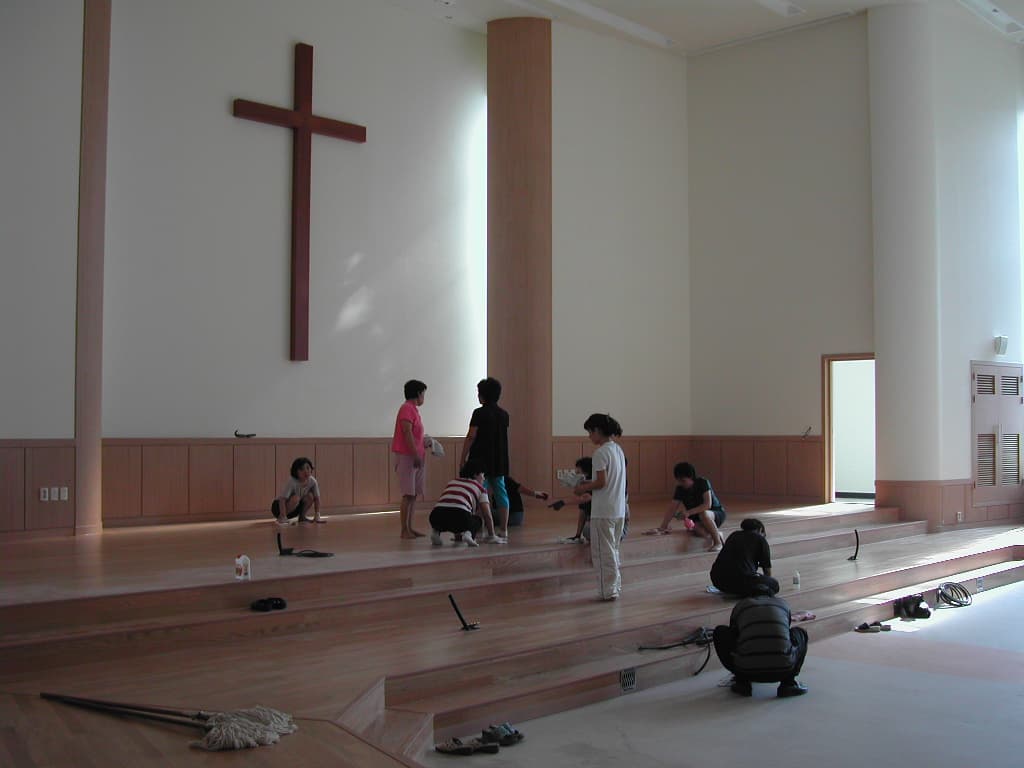 22004-9-17 본당바닥왁스작업 - 1