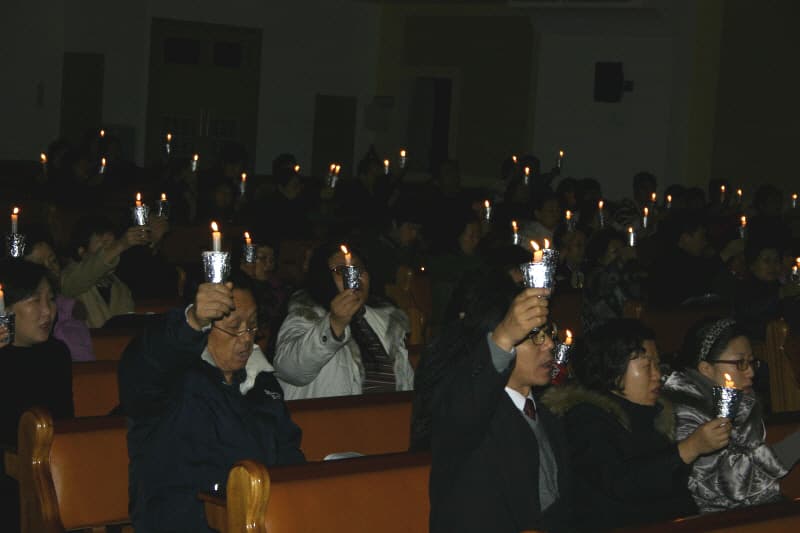 2007-12-25 성탄새벽촛불기도회1 - 1